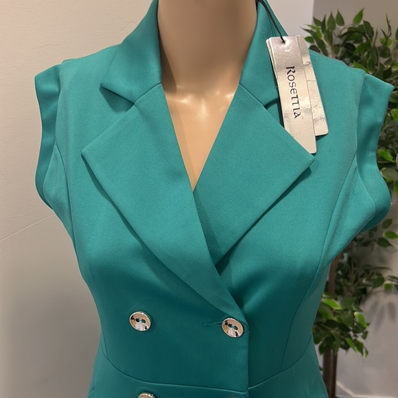 Double-Breasted sleeveless dress size small - Picture 12 of 13